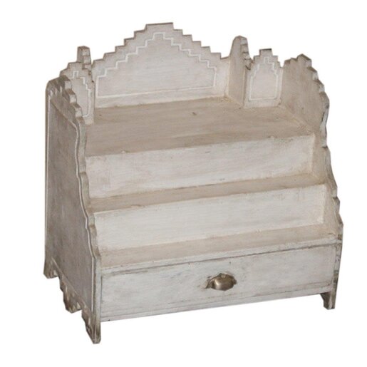 India - Old Furniture White Shrine