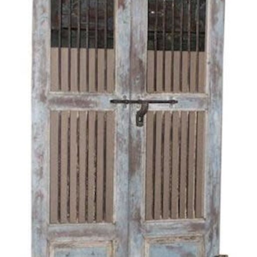 India - Old Furniture USED IN BARN - Antique Jali Door