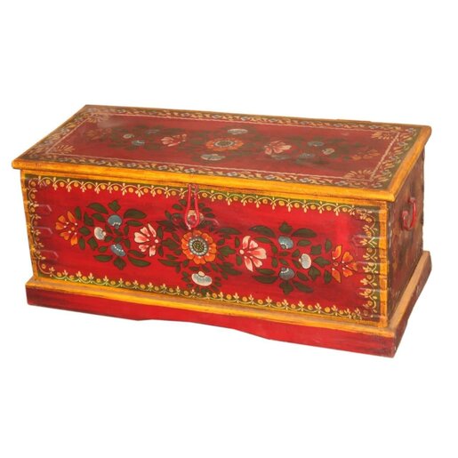 India - Old Furniture Hand Painted Chest