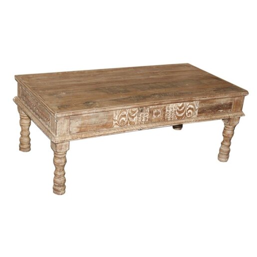 India - Old Furniture Carved Thakat Table