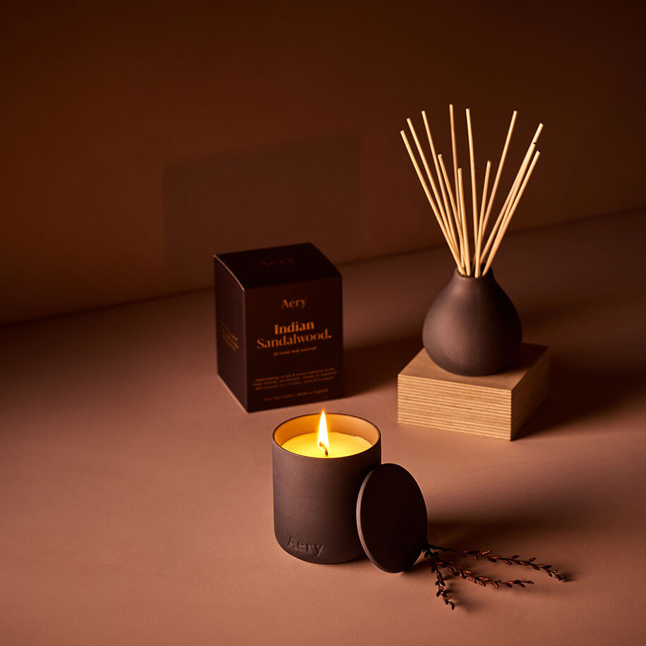 Indian Sandalwood  Scented Candle