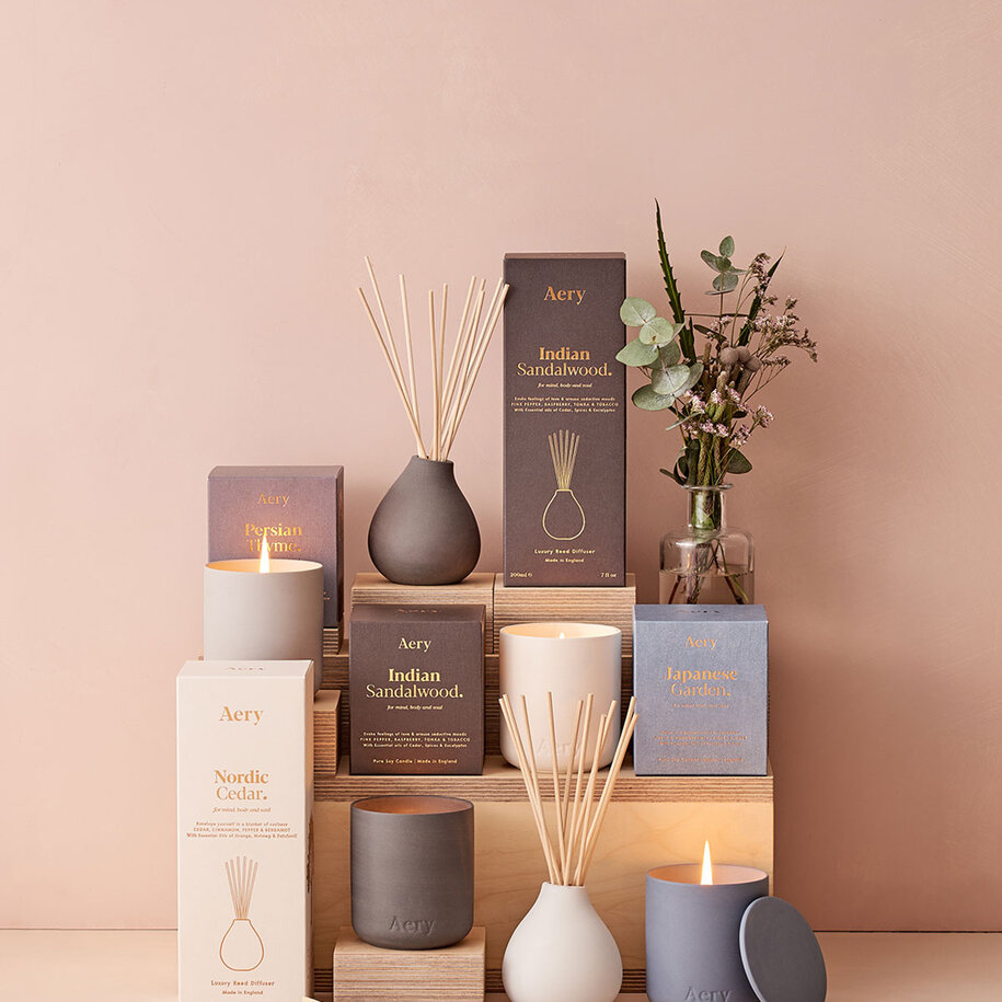 Indian Sandalwood  Scented Candle