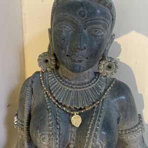 Labradorite Durga Amulet Necklace