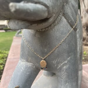 Multi-Stone Charm Necklace