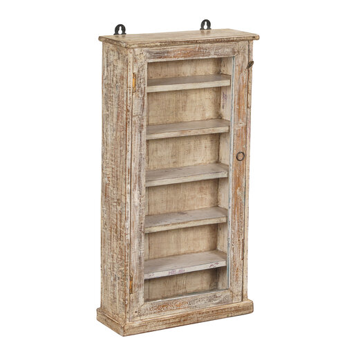 India - Old Furniture Vintage Glazed Cabinet