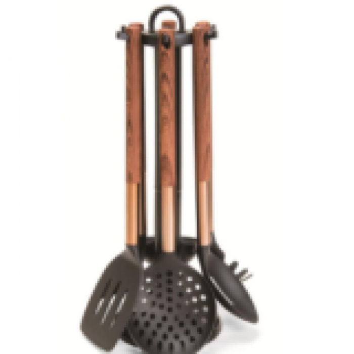 Royal Swiss Royal Swiss Nylon keukengerei set (7st) met opbergbasis