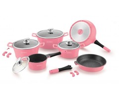 Royalty Line Royalty Line RL-ES2014M; Marmeren coating kookgerei set 14pcs