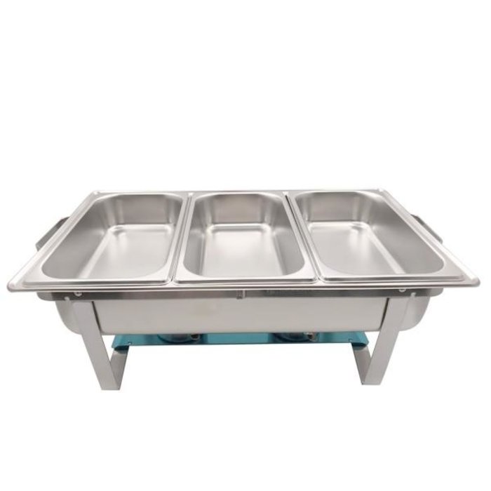 Herzberg Herzberg HG-8022-3: Professionele Komfoor - 3 Stuks 1/3 Voedselpan