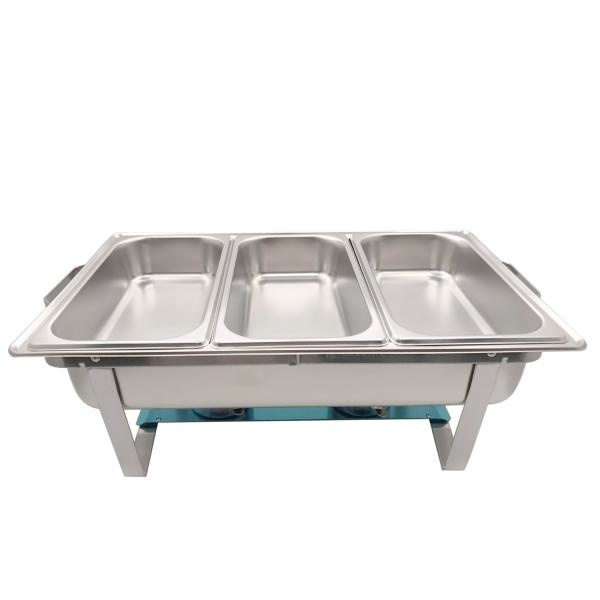 Herzberg Herzberg HG-8022-3: Professionele Komfoor - 3 Stuks 1/3 Voedselpan