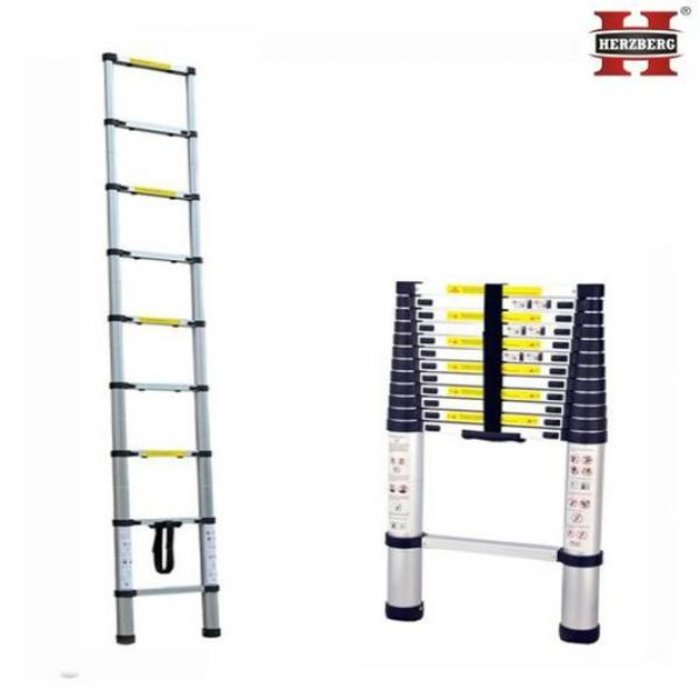 Herzberg HERZBERG Telescopische ladder - 13 treeds - 3.80m
