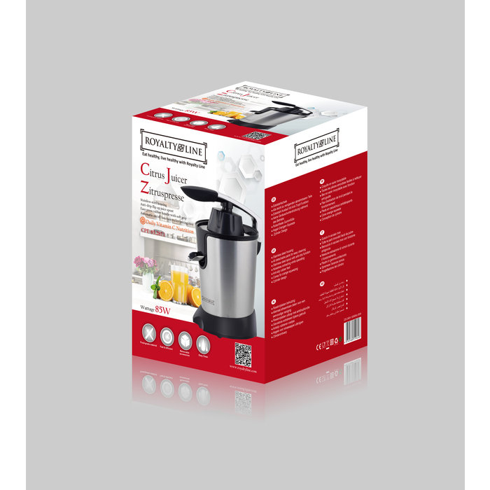 Royalty Line Sapcentrifuge / Power Juicer Royalty Line RVS 85watt.
