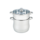 Couscous Pan RVS - 8 Liter stoommand  dubbel glazen deksel