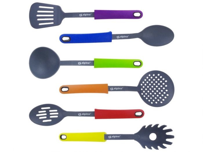 Alpina Alpina Keukengerei met Rek 7-delig op rek