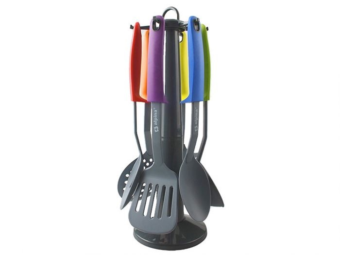 Alpina Alpina Keukengerei met Rek 7-delig op rek