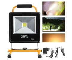 Accu led bouwlamp oplaadbaar voor binnen en buiten 50W IP65 6500K - Copy