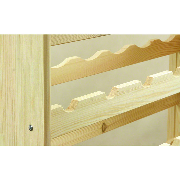 SMH LINE® SMH LINE® Wijnrek - 24 flessen -63x63x26,5cm - Wijnrek Hout- Flessenrek