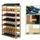 SMH LINE® Wijnrek - 42 flessen -102x62.6x25cm - Wijnrek Hout- Flessenrek