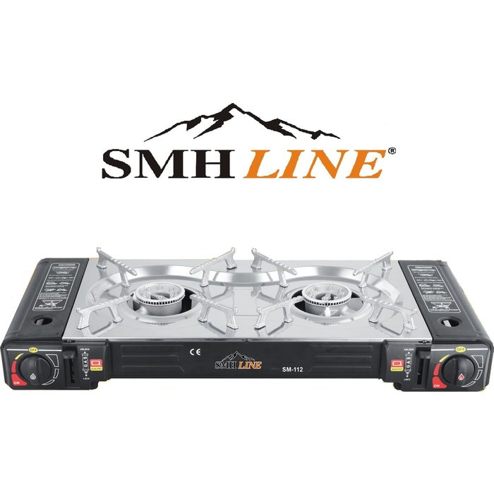 SMH LINE® SMH LINE® Dubbele Camping kooktoestel - 2 Pits - 2x 2500W
