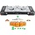 SMH LINE® Dubbele Camping kooktoestel - 2 Pits - 2x 2500W - Incl. 8x gasflessen
