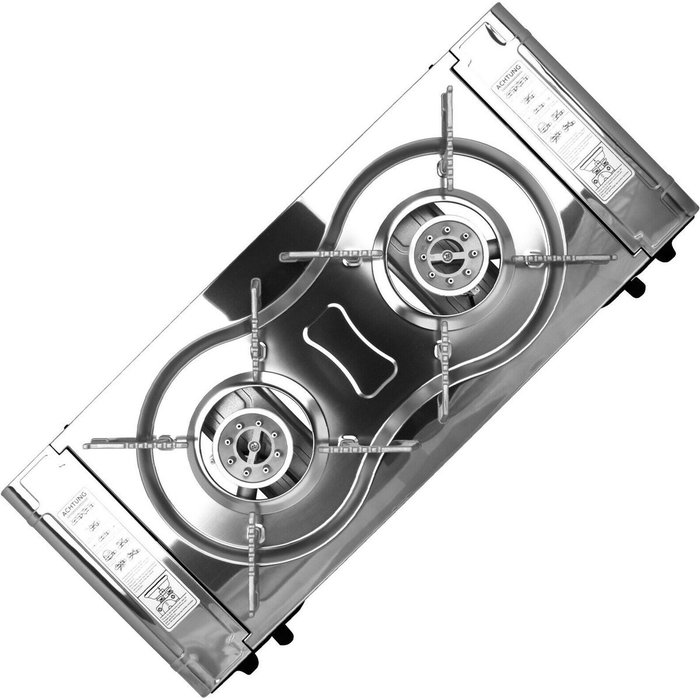 SMH LINE® SMH LINE® Dubbele Camping kooktoestel - 2 Pits - 2x 2500W - Incl. 16x gasflessen