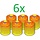 SMH LINE® - 6 stuks x 300 gram Gasflessen - Cartouche - Schroefpatroon Schroefventiel - Easy Clic cartouche- Gaspatroon - Camping gasfornuis - Propaan butaangas - voor gasbrander - onkruidbrander