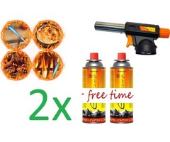 SMH LINE® SMH LINE® Gasbrander - Creme Brulee Brander - keukenbrander - Incl. 2x Gasflessen