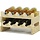 SMH LINE® - Hout Wijnrek - Wijnrek voor op het Aanrecht of Bar - Bottle Rack- 24x47x29 cm (HxBxD) Wijnrek voor 8 flessen Flessenrek Modulair en Stapelbaar - Flessenhouder Staand
