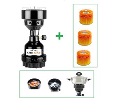 SMH LINE® SMH LINE® Camping kooktoestel - Gas Kolenbrander - Incl. 3x 190g Gaspatroon