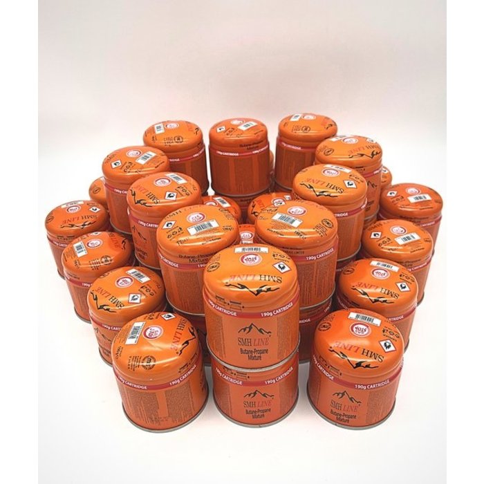 SMH LINE® SMH LINE® Gaspatroon 190g - Prikcartouche - 36x - Incl. Gasbloksysteem