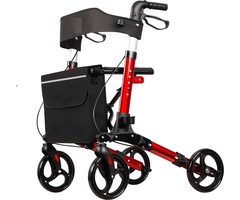 SMH LINE® SMH LINE® Lichtgewicht Rollator - Dubbel Opvouwbaar - Incl. Led lamp