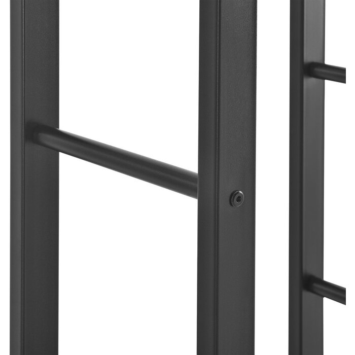 SMH LINE® SMH LINE® Brandhoutrek - Houtopslag - 100x125x25cm ( BxHxD) - Zwart - Metaal - Haardhout opslag – Haardhoutrek - Binnen en buiten