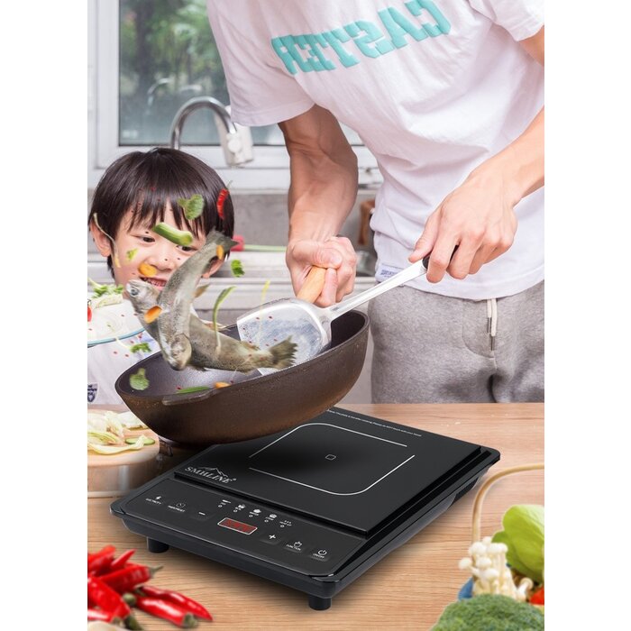 SMH LINE® SMH LINE - Inductie kookplaat enkel - 2000 Watt - zwart