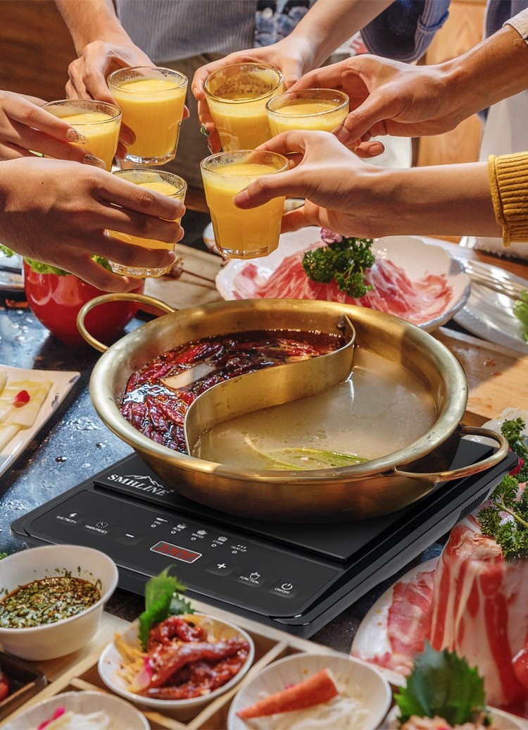 SMH LINE® SMH LINE - Inductie kookplaat enkel - 2000 Watt - zwart