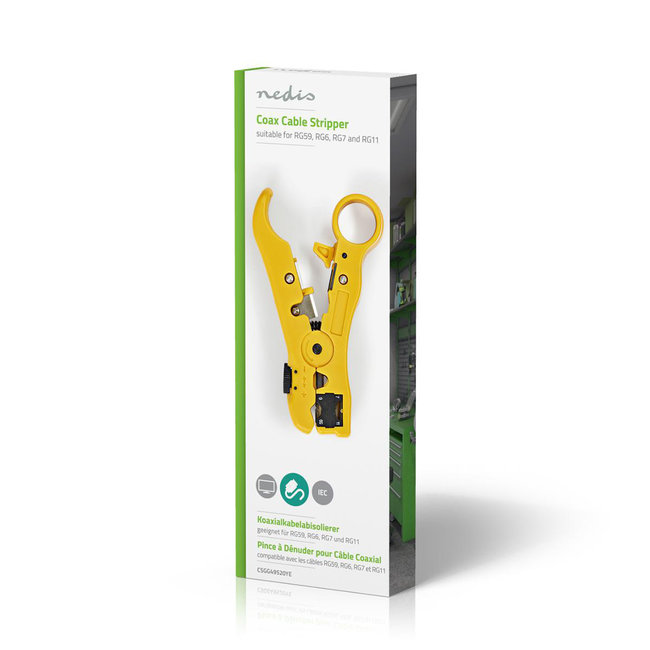 NEDIS COAXKABELSTRIPPER RG59/6/7/11
