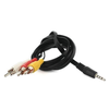 1.5 m - 3.5 Mm Audio Jack Plug 1 Male Naar Mannelijke Dual 3 Rca Jack