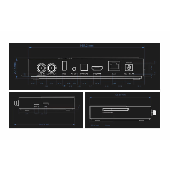 REBOX RE-8401UHD S-PVR 4K ANDROID BLACK