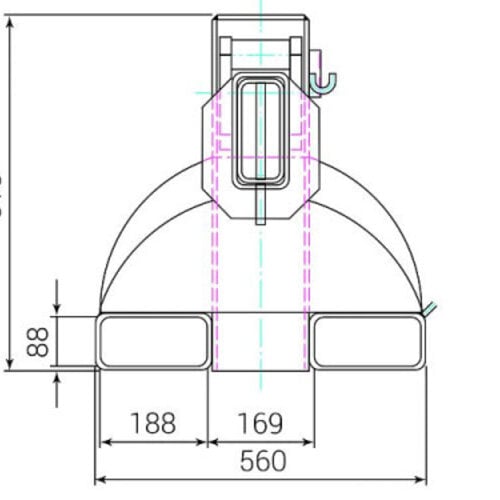 RR Industrietechniek Kraanarm Type RKT aanbouwapparaat voor vorkheftruck