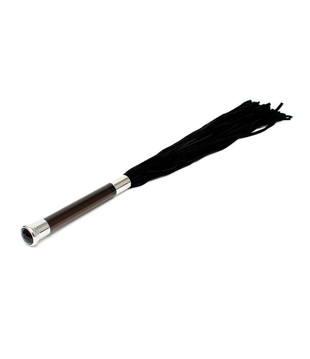 Rimba Flogger with Glass Handle Black