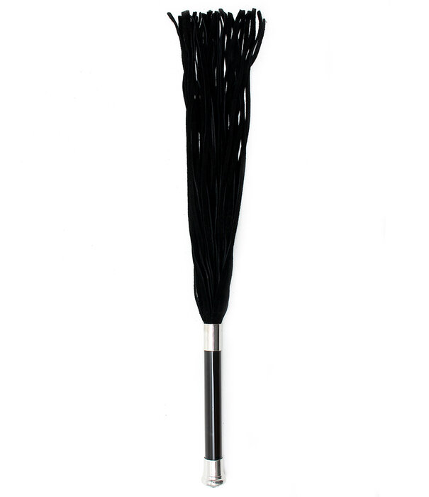 Rimba Flogger with Glass Handle Black