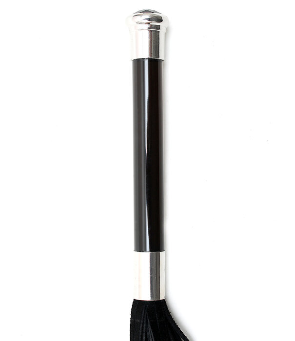 Rimba Flogger with Glass Handle Black