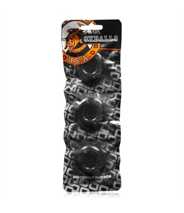 Oxballs Cockring 3 Pack - Black