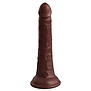 King Cock Elite 7” Vibrating + Dual Density Silicone Cock met Remote