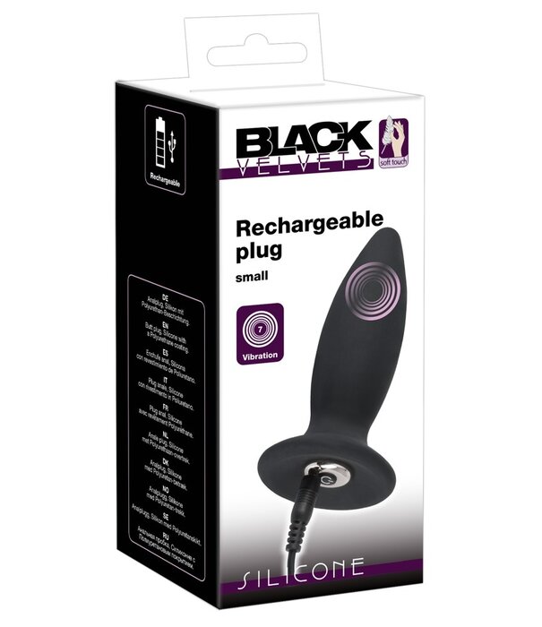 Black Velvets Black Velvets Rechargable Vibrating Plug