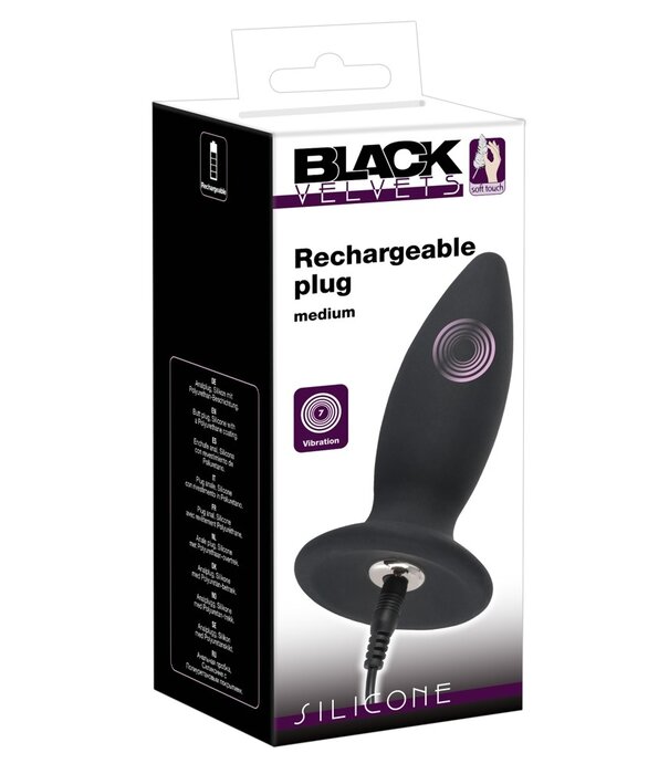 Black Velvets Black Velvets Rechargable Vibrating Plug