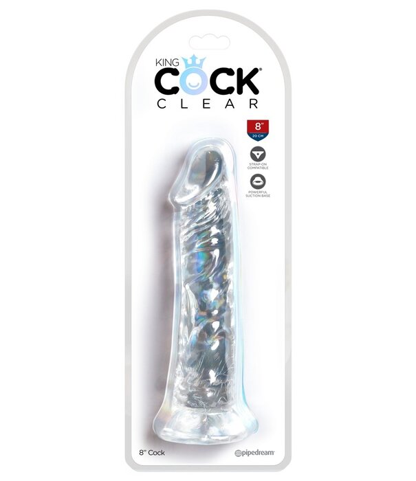 King Cock King Cock 8” Clear