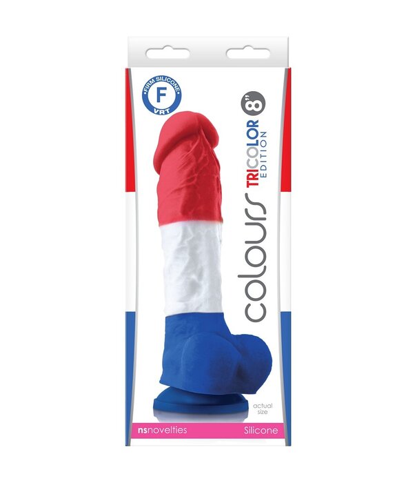 NS Novelties Tricolor Edition 8" Dildo