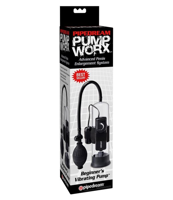 Pipedream Pump Worx Beginners Vibrating Pump - Black