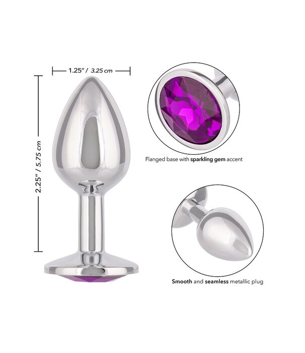 Calexotics Jewel - Amethyst Buttplug - Small