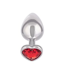 Aluminium Buttplug L - Heart