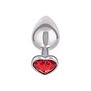 Aluminium Buttplug L - Heart